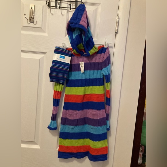 NWT children’s place sweater dress with adorable matching tights size 6 - Picture 1 of 5
